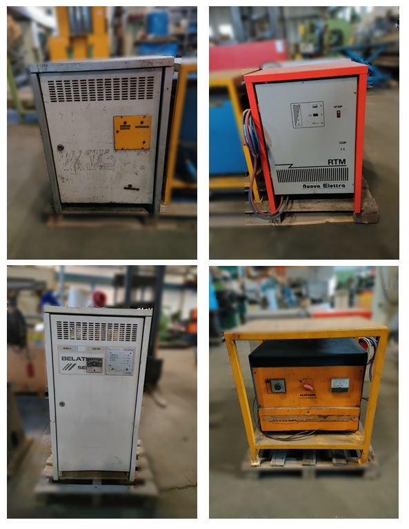 Battery charger for forklifts